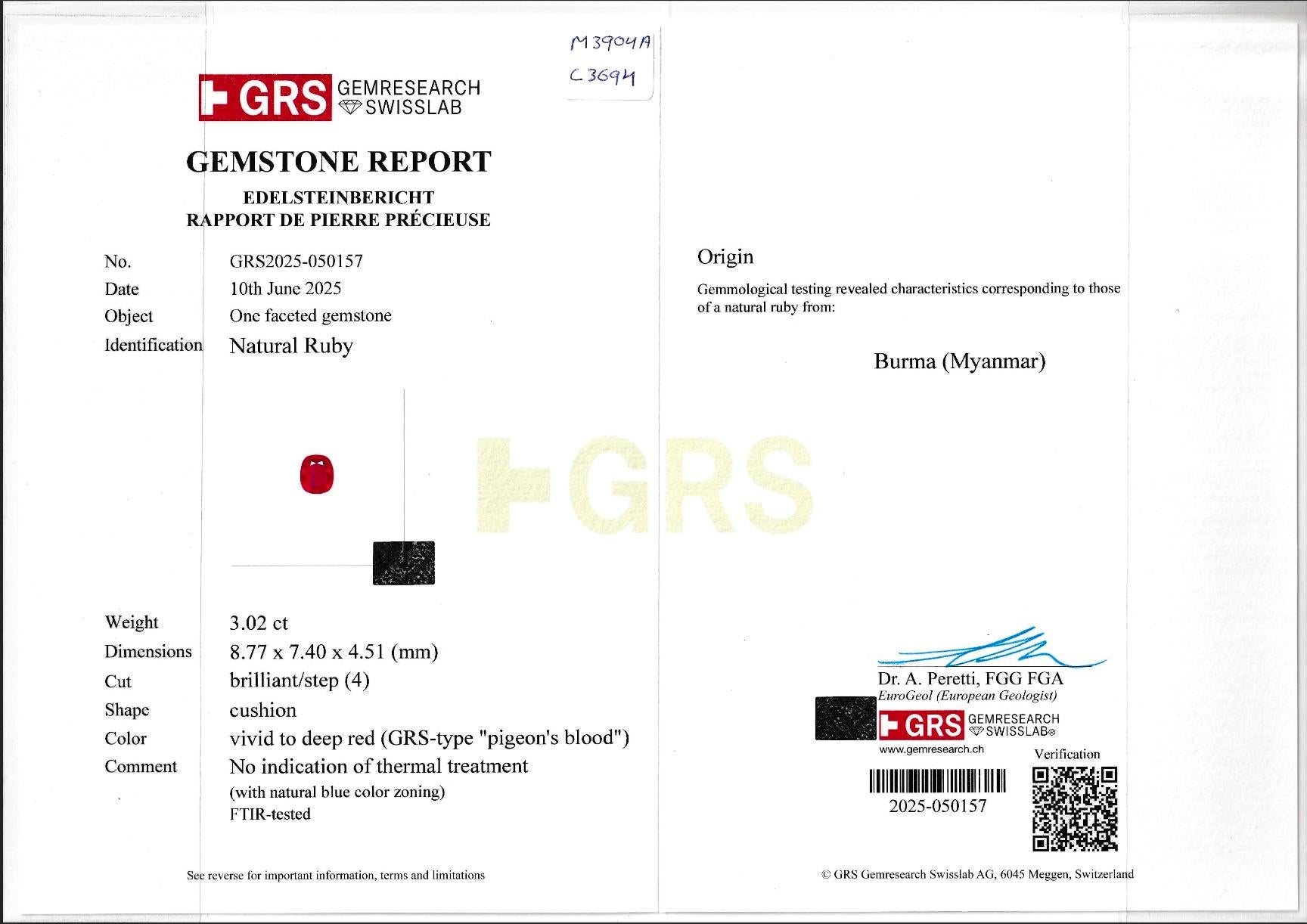 Orecchini con rubino di Birmania e diamanti di 11,88 carati certificati GRS in oro bianco 18 carati In condizioni Nuovo in vendita a Bangkok, TH