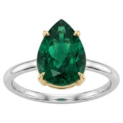 GRS Certified 12 Carat Emerald Made-to-Order Ring