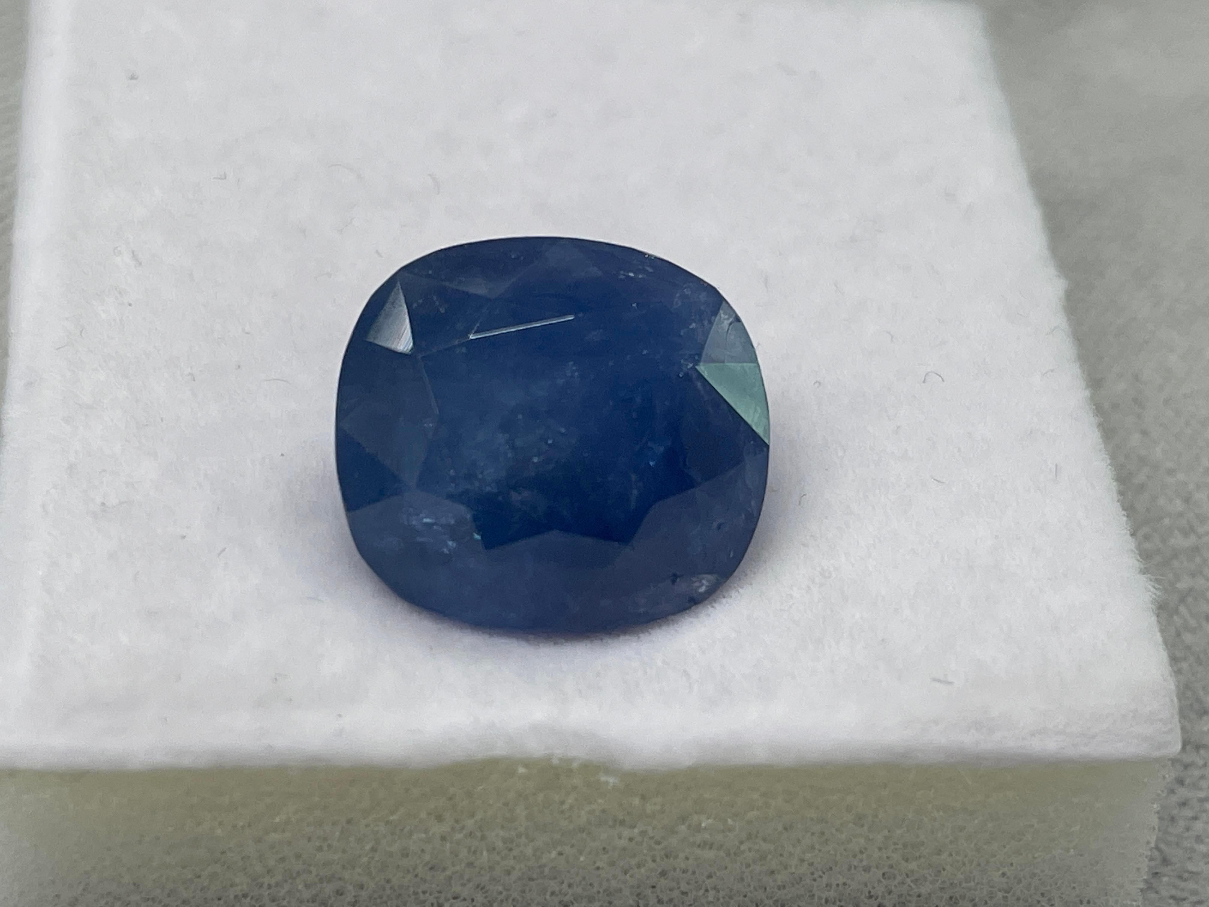 GRS Certified 12.68 Carat Blue Sapphire Untreated Loose Gem For Sale 2