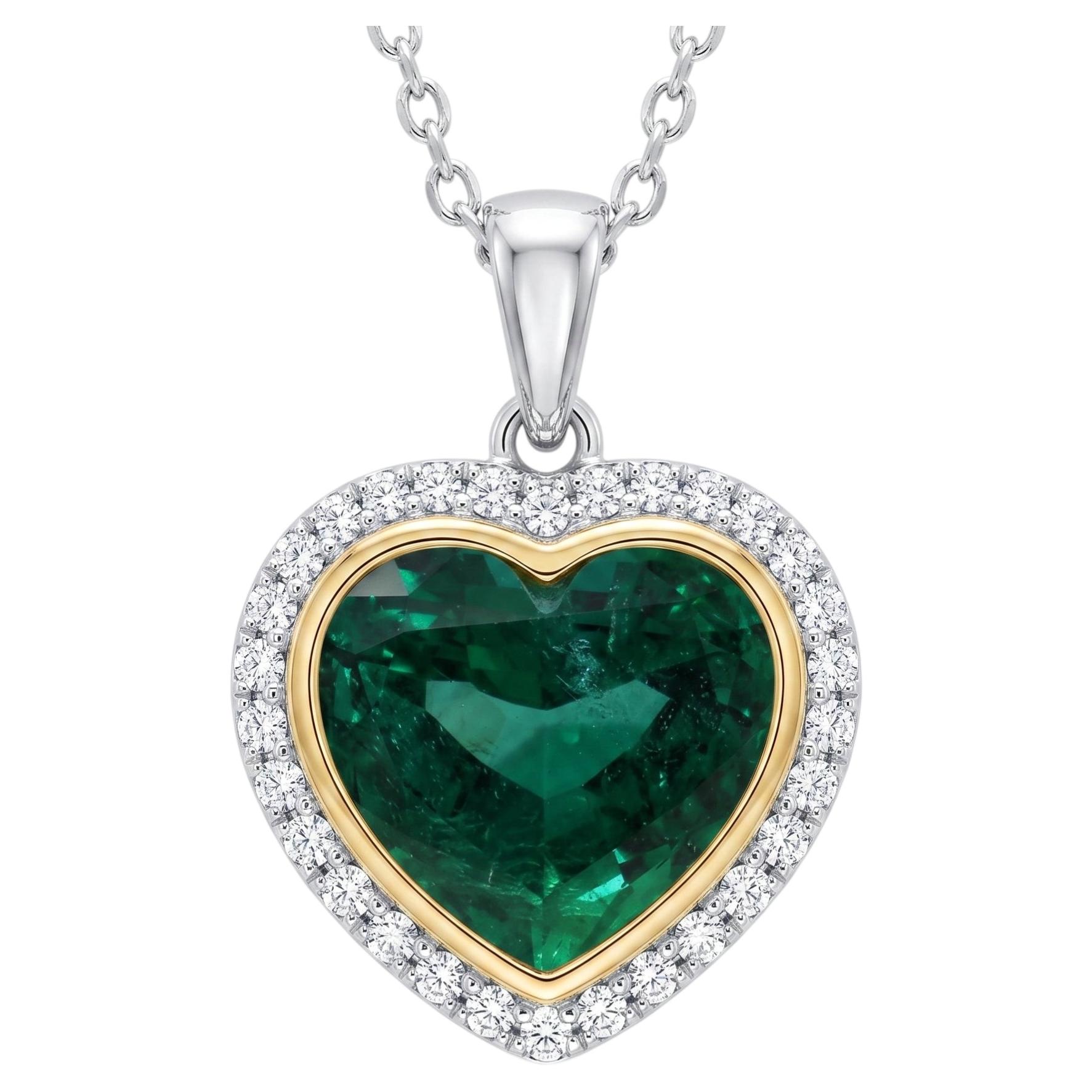GRS Certified 13 Carat Emerald Pendant Made-to-Order