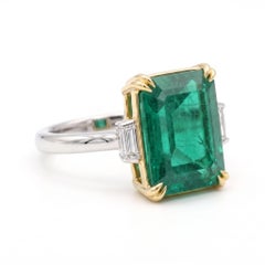 GRS Certified 13 Carat Emerald Ring Made-to-Order
