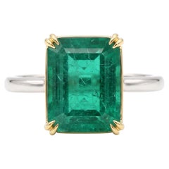 GRS Certified 13 Carat Emerald Ring Made-to-Order
