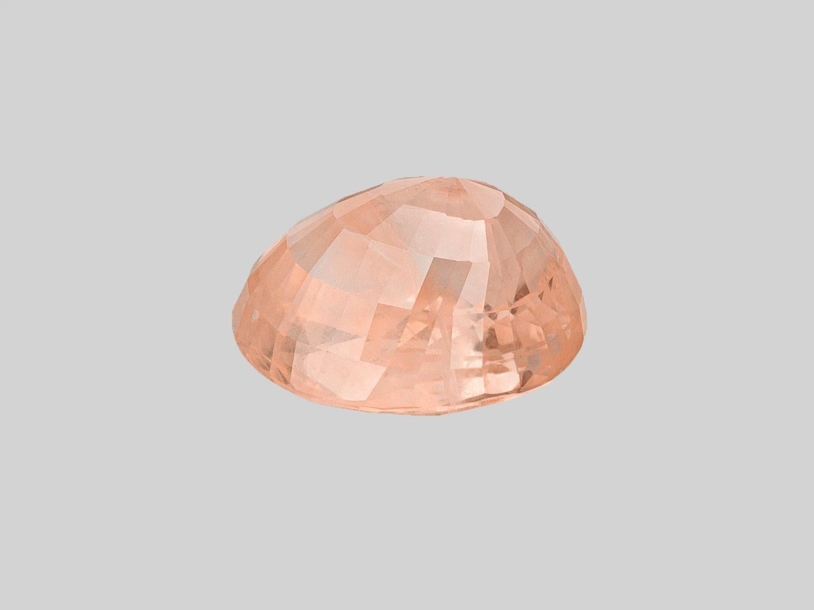 GRS Certified 13 Carat Natural Padparadscha No Heat Oval Sapphire 1