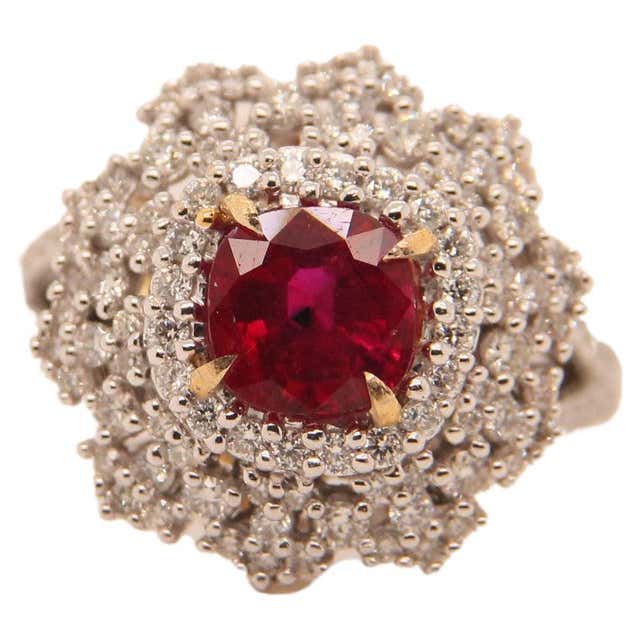 Pigeon Blood No Heat Ruby Ring For Sale at 1stDibs | rubis sang de ...