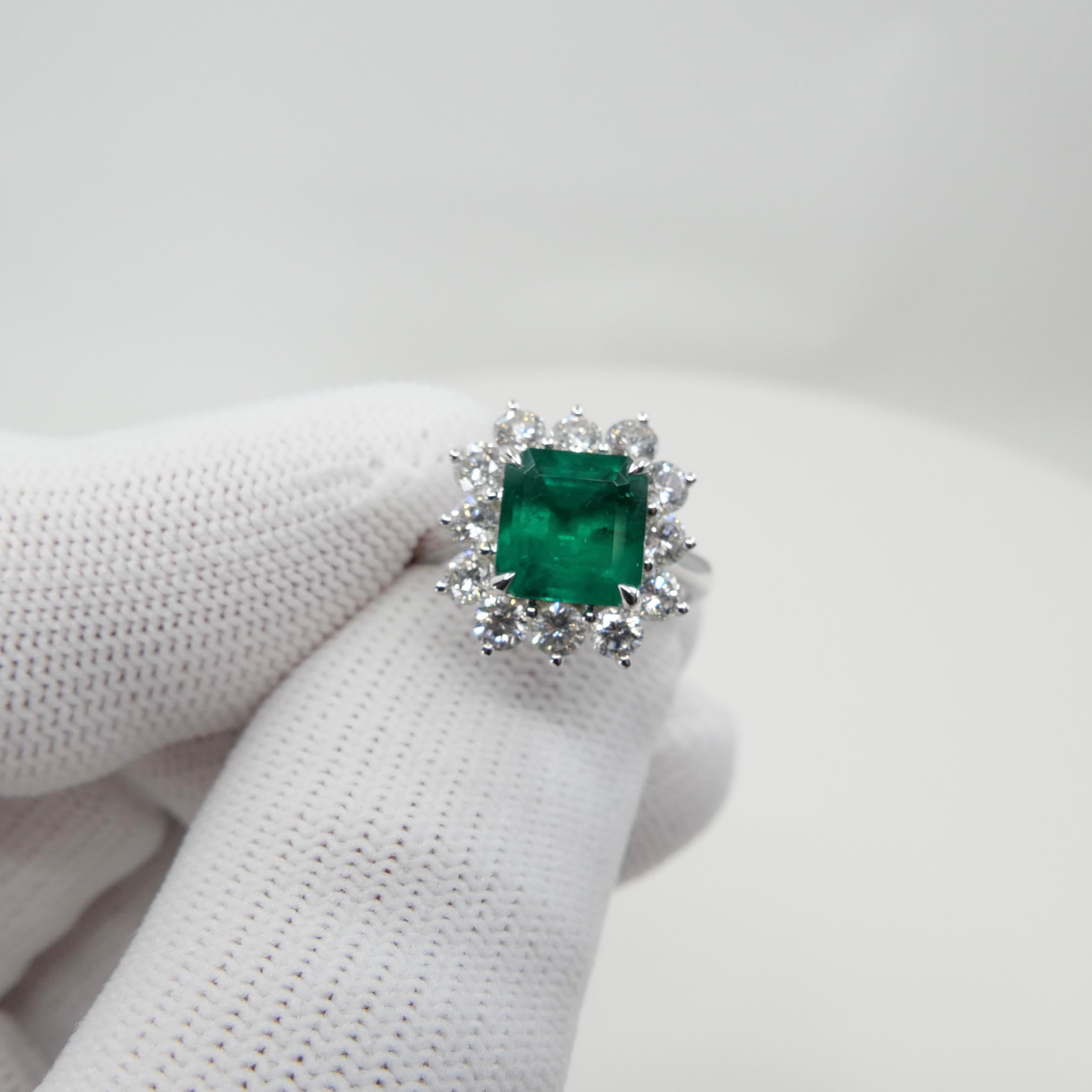 GRS Certified 2 Carat Columbian Muzo Green Emerald Ring With Special Appendix  9