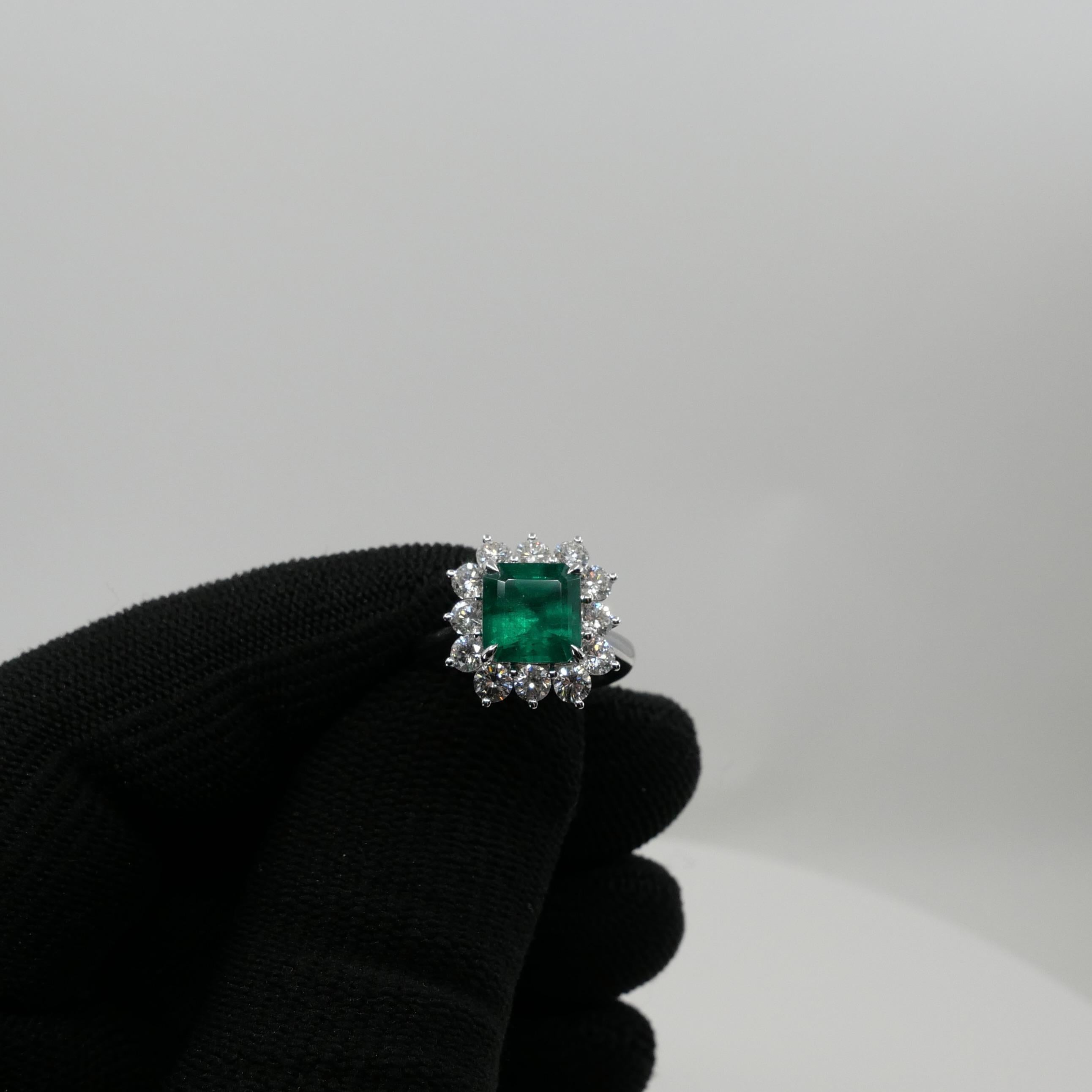 GRS Certified 2 Carat Columbian Muzo Green Emerald Ring With Special Appendix  4