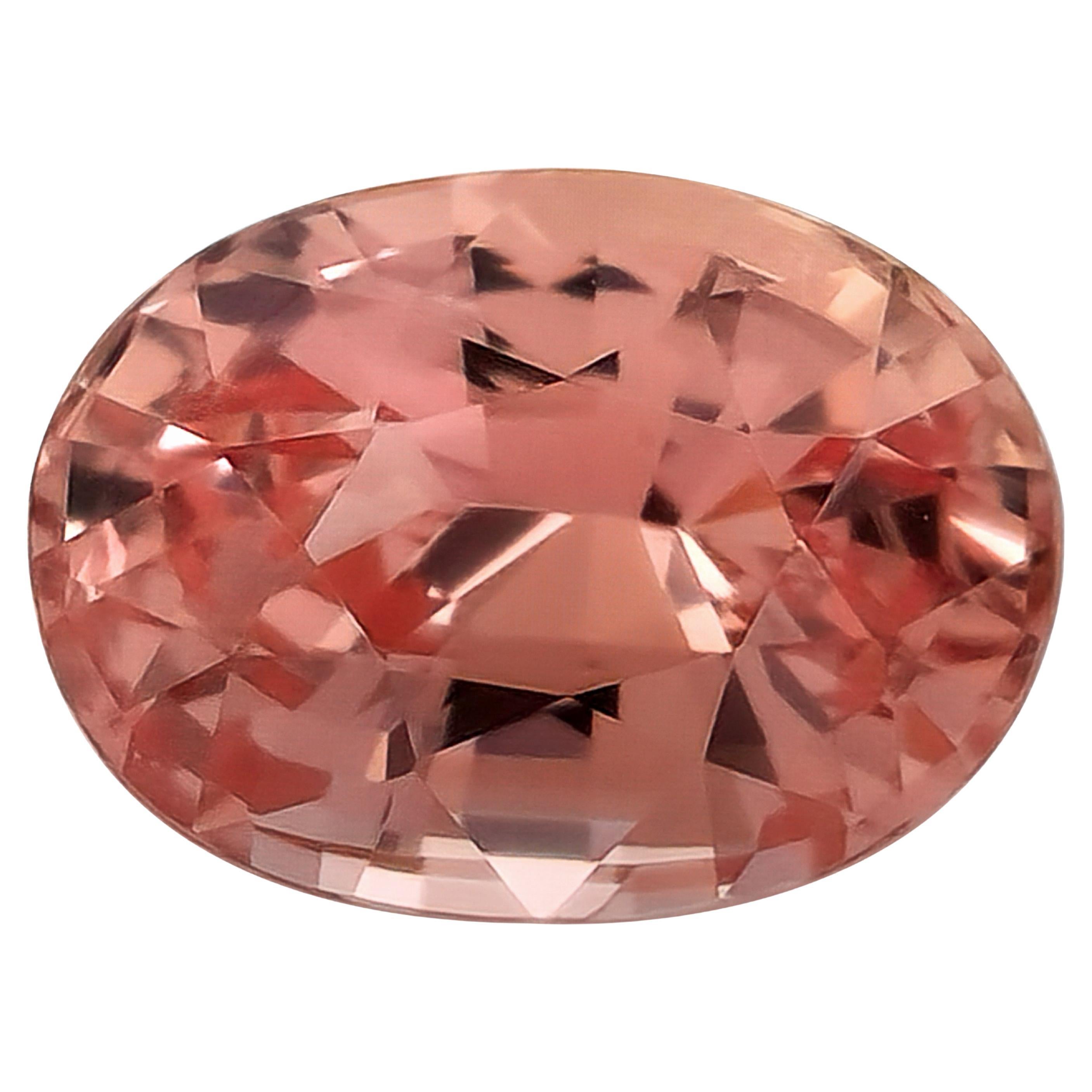 GRS Certified 2.12 Carats Unheated "Sunrise" color Padparadscha Sapphire