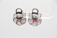 GRS Certified 2.23 Carat Pigeon Blood Burmese No Heat Ruby and Diamond Earring