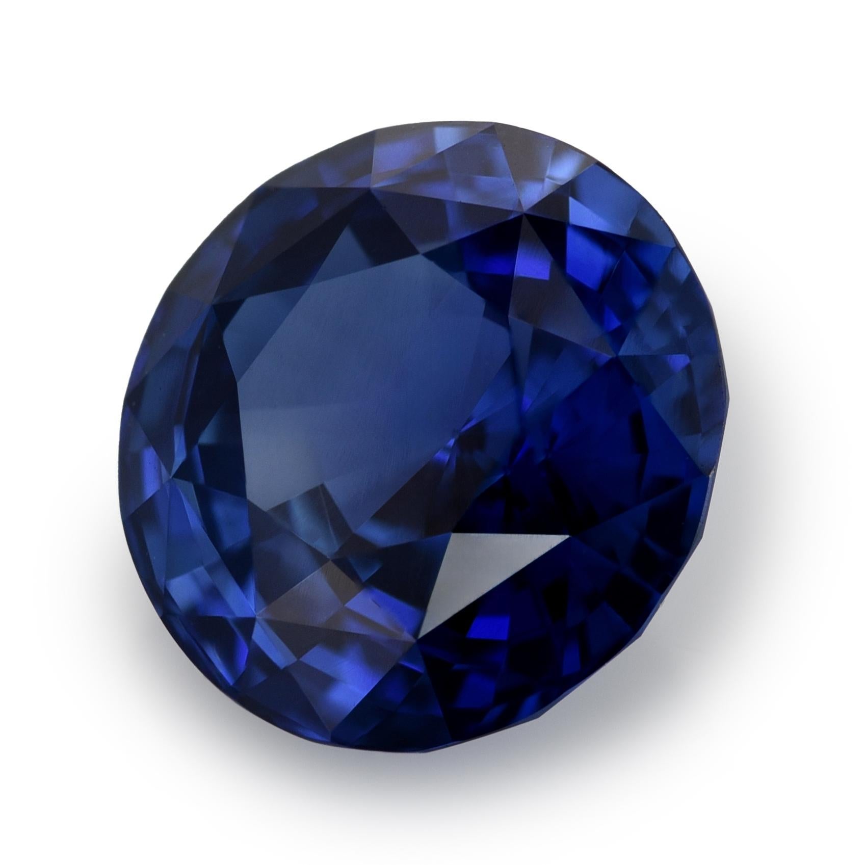 Mixed Cut GRS Certified 2.25 Carats Unheated Blue Sapphire For Sale
