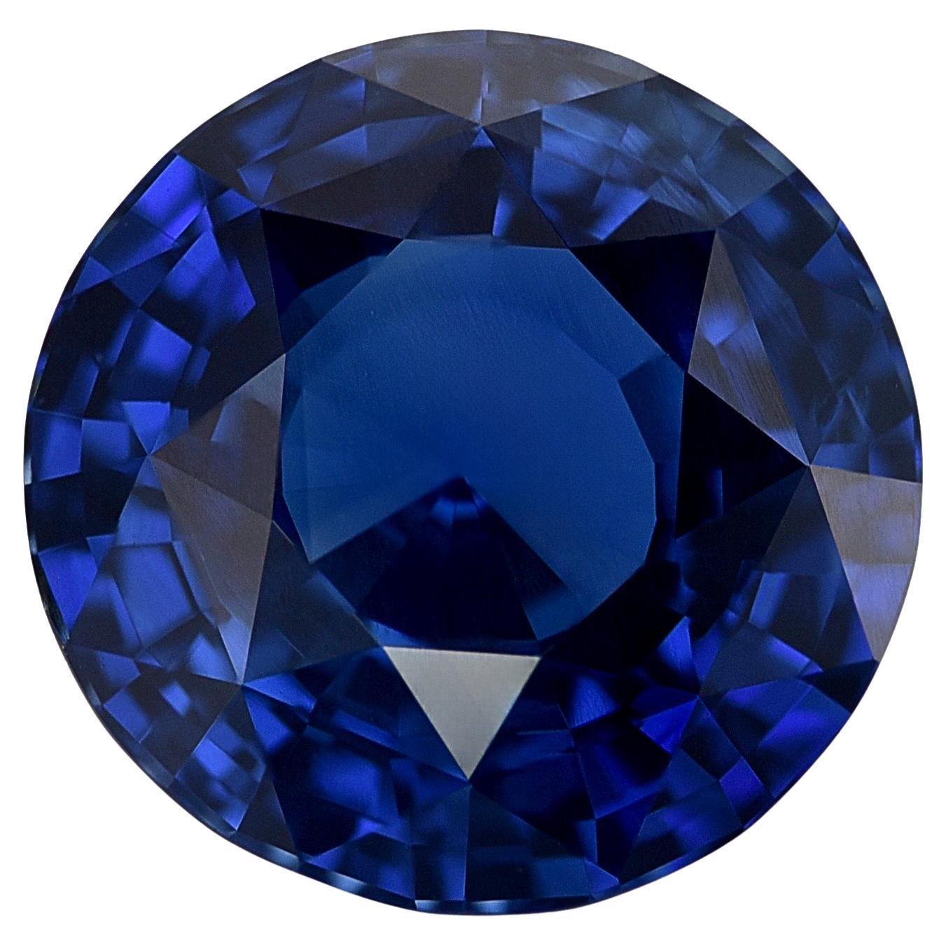 Saphir bleu non chauffé certifié GRS de 2.25 carats