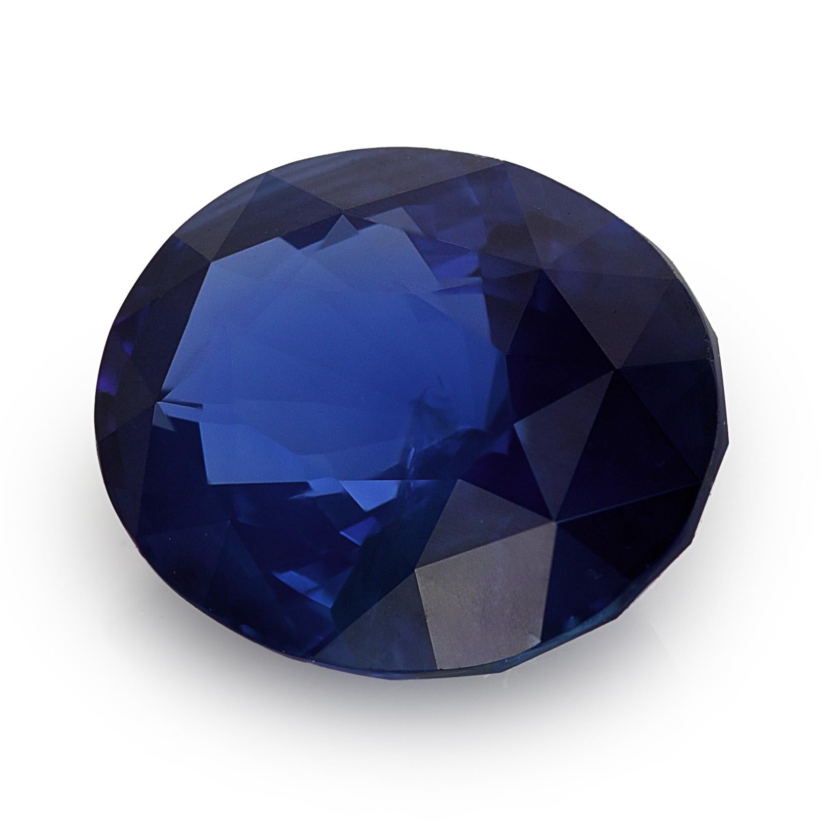 Mixed Cut GRS Certified 2.27 Carats Sapphire For Sale