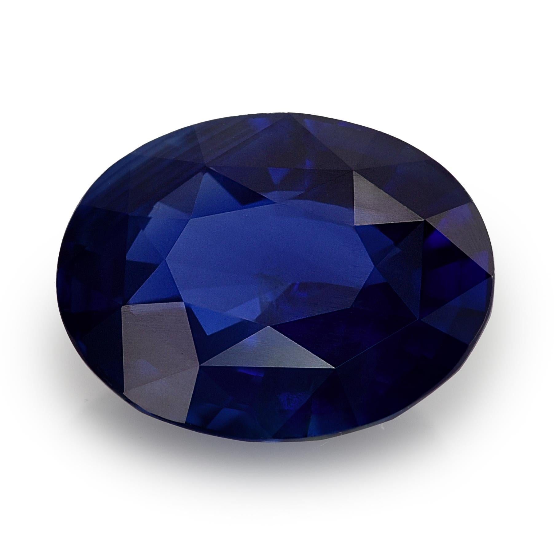 Women's or Men's GRS Certified 2.27 Carats Sapphire For Sale