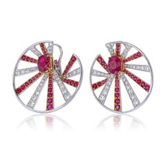 GRS Certified 2.28 Carat No Heat Burma Pigeon Blood Ruby in 18 Karat White Gold