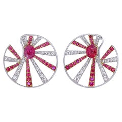 GRS Certified 2.28 Carat No Heat Burma Pigeon Blood Ruby in 18 Karat White Gold