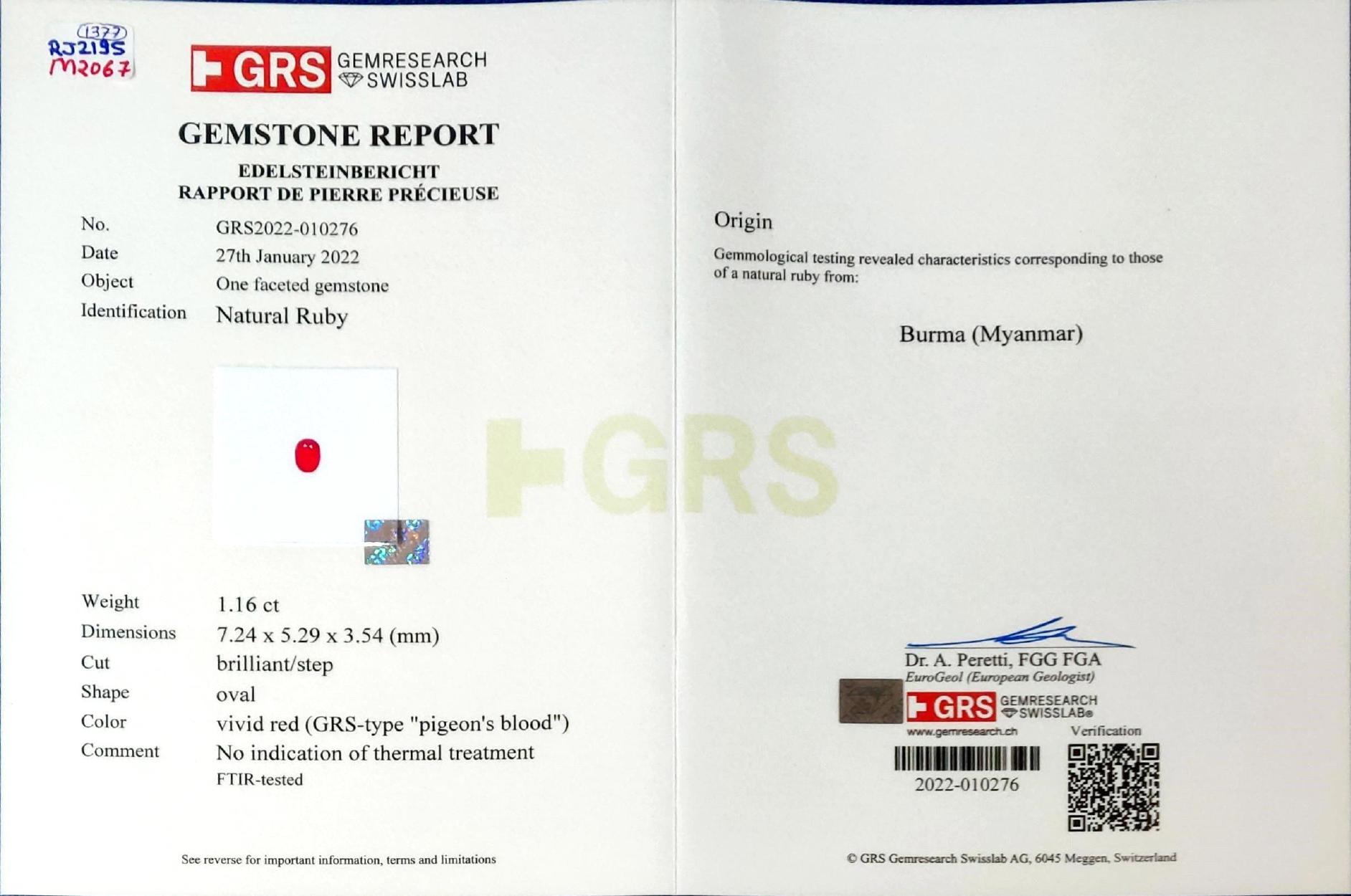 GRS Certified 2.50 Carat Burmese Pigeon Blood No Heat Ruby and Diamond Earrings For Sale 1