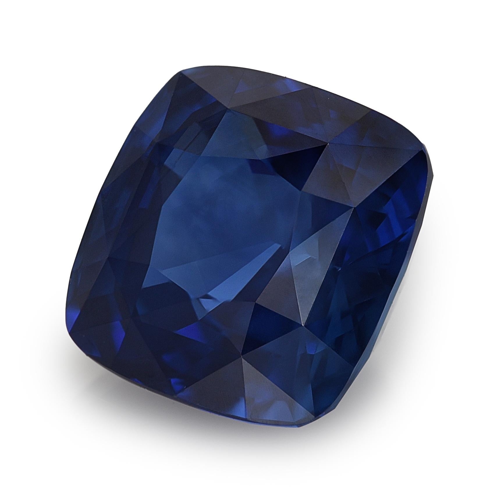 Mixed Cut GRS Certified  2.50 Carats Blue Sapphire For Sale