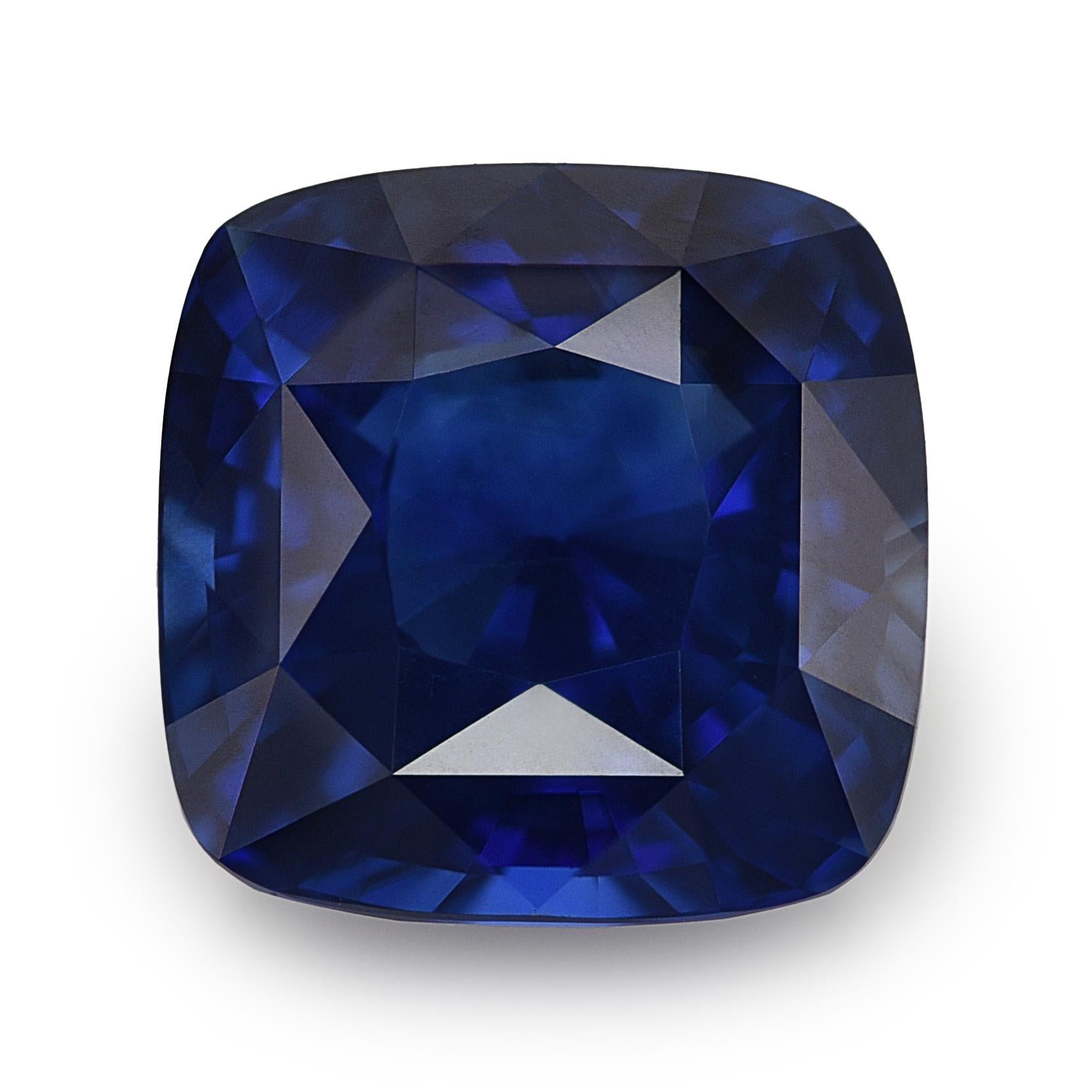 Women's or Men's GRS Certified  2.50 Carats Blue Sapphire For Sale