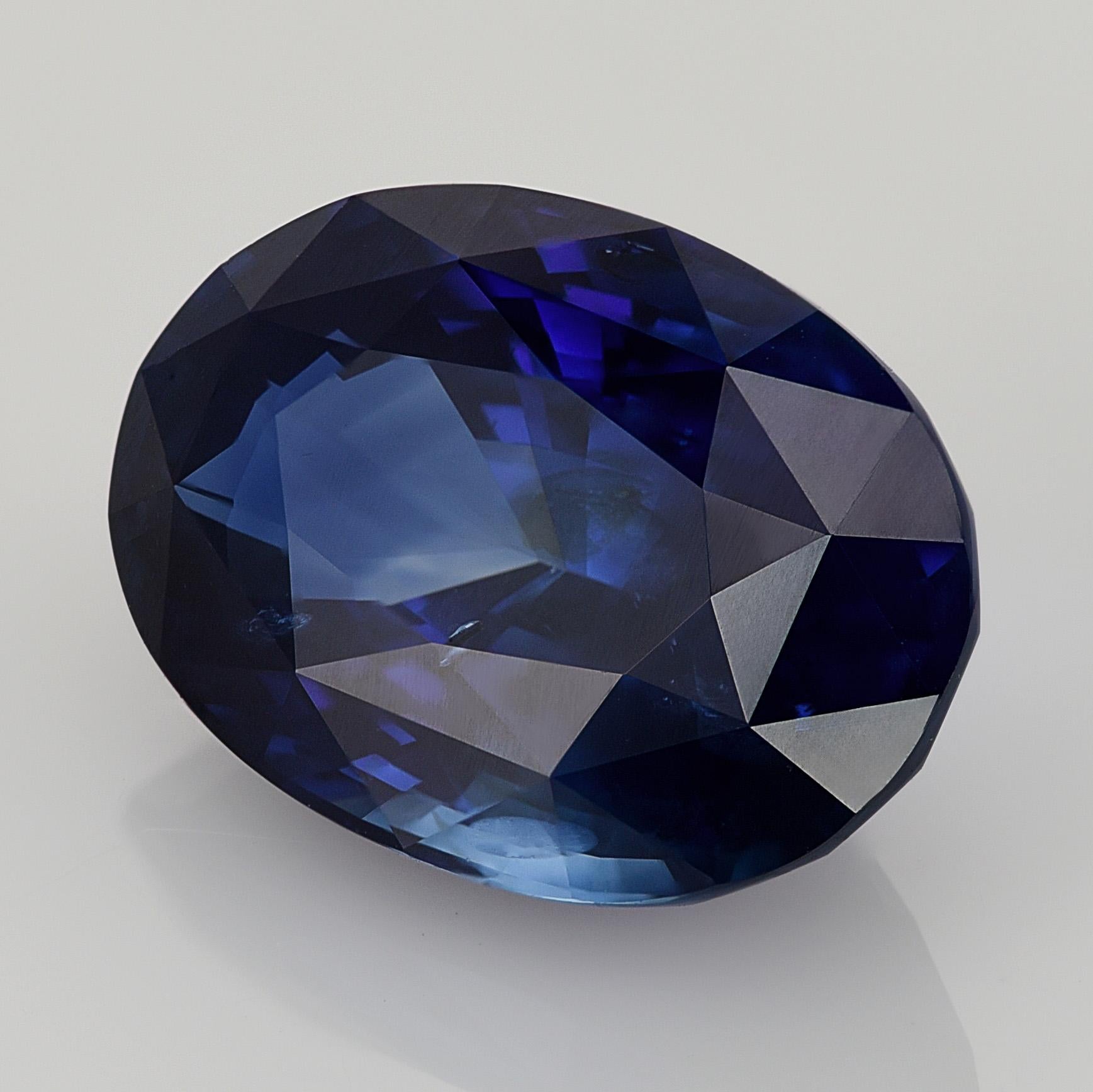 Mixed Cut Natural Unheated Blue Sapphire Gemstone 2.60 carats with GRS Report