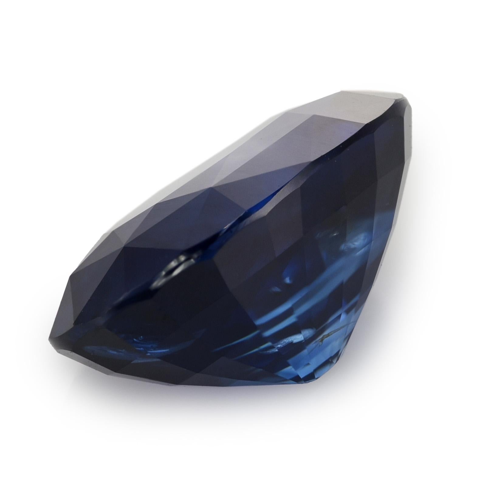 Natural Unheated Blue Sapphire Gemstone 2.60 carats with GRS Report In New Condition In Los Angeles, CA