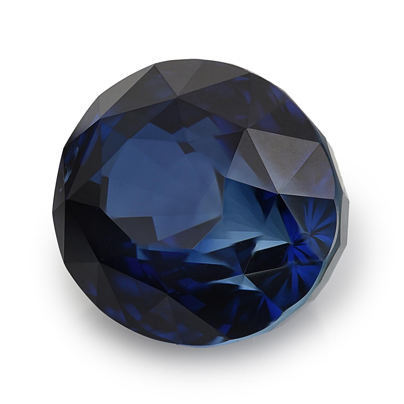 Mixed Cut GRS Certified 2.73 Carats Blue Sapphire For Sale