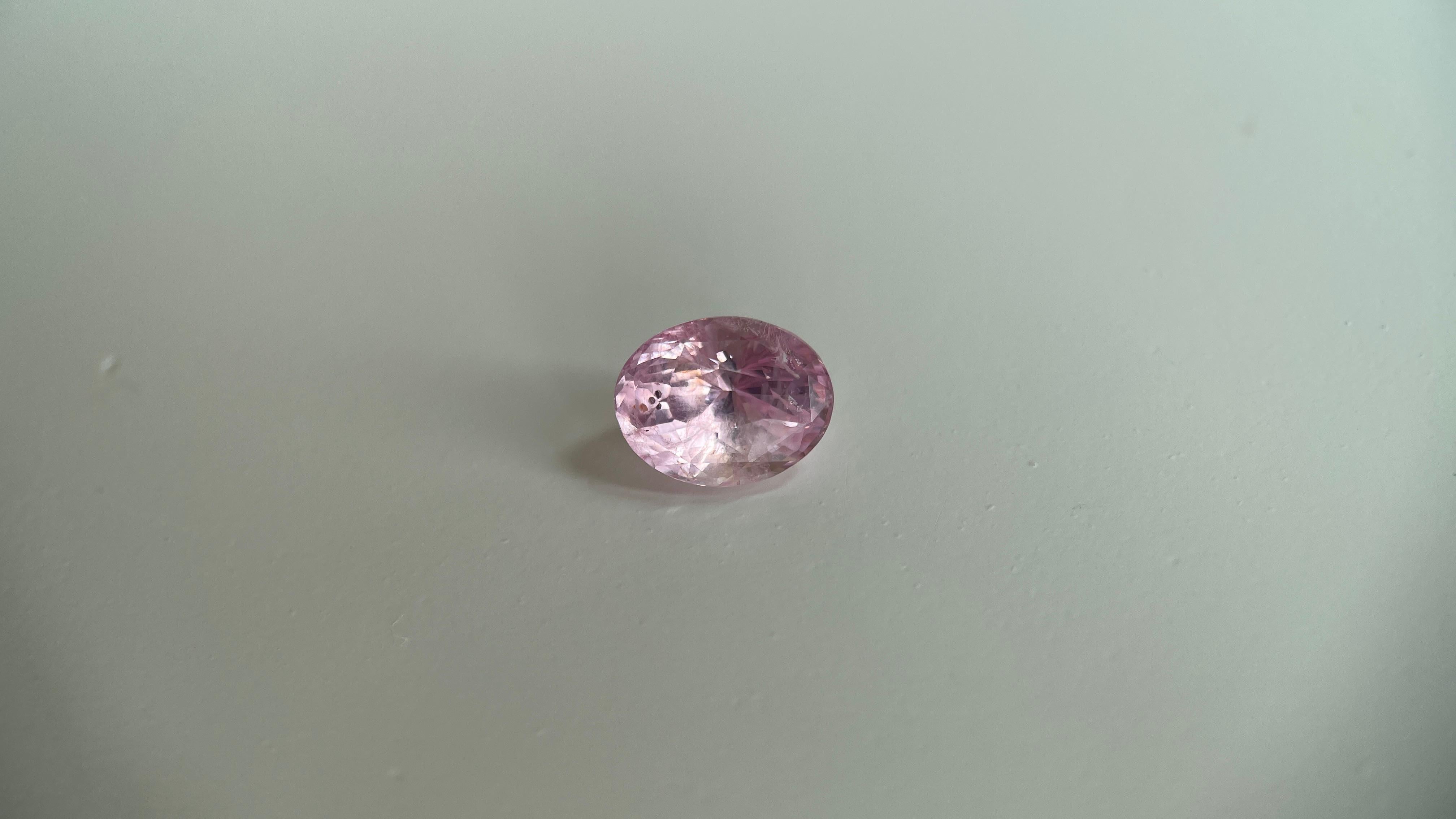 Detail:

SKU:

Gem Type : Pink Sapphire

Carat Weight (Carat) : 2.7Ct

Clarity :  Eye Clean

Color : Pink

Transparency: Transparent

Shape & Cut:  Oval

Measurements:  8.63 x 6.75 x 5.88 (mm)

Origin - Sri Lanka

Treatment: None (Unheated,