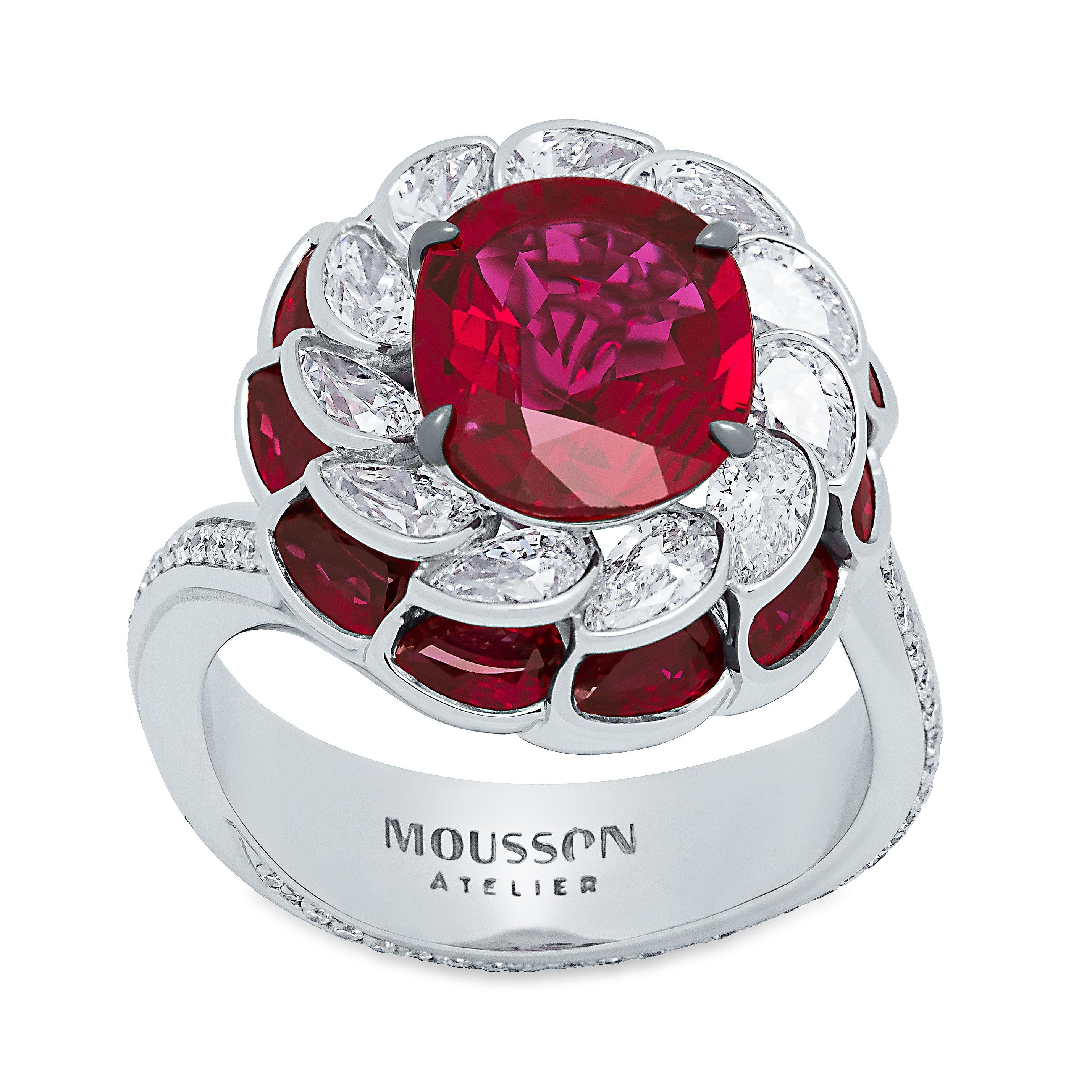 GRS Certified 2,98 Carat Ruby Diamond 18 Karat White Gold Ring

We bring to your attention our new Ring from the 
