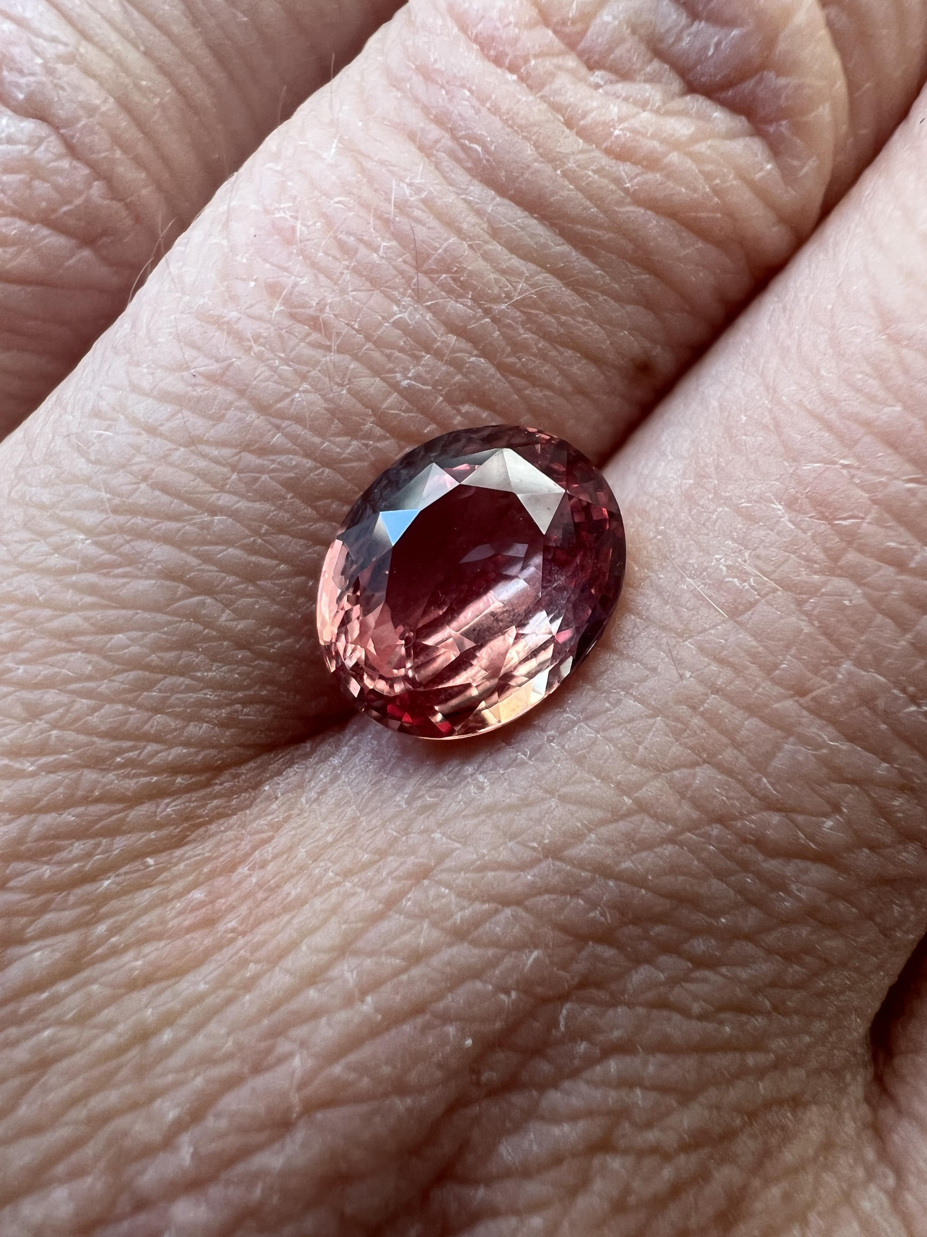 orange sapphire stone