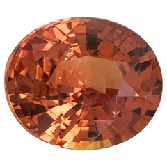 GRS Certified 3.01 Carats Unheated Orange Sapphire 