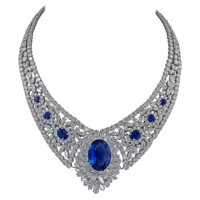 Spectra Fine Jewelry 130 26 Carat Ceylon Sapphire Diamond Tennis Spectra Fine Jewelry 130 26 Carat Ceylon Sapphire Diamond Tennis