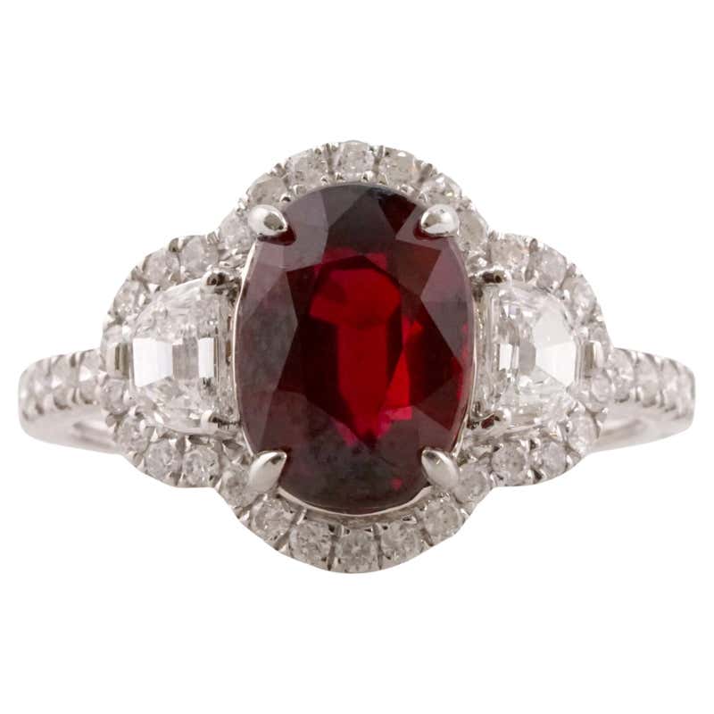 Natural 3.04 Carat Unheated Vivid Red Ruby A Rare Treasure for Luxury ...