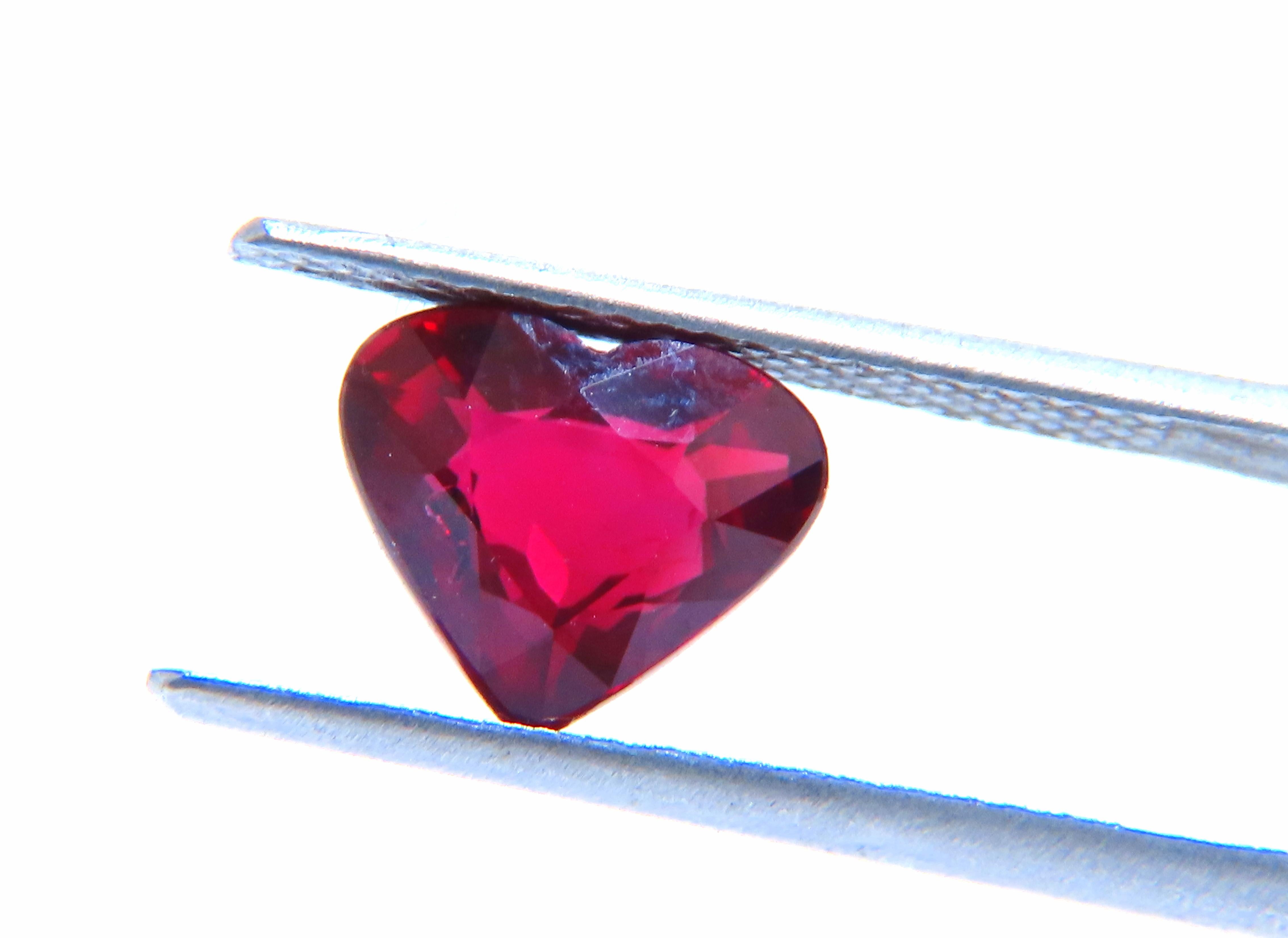 heart ruby necklace