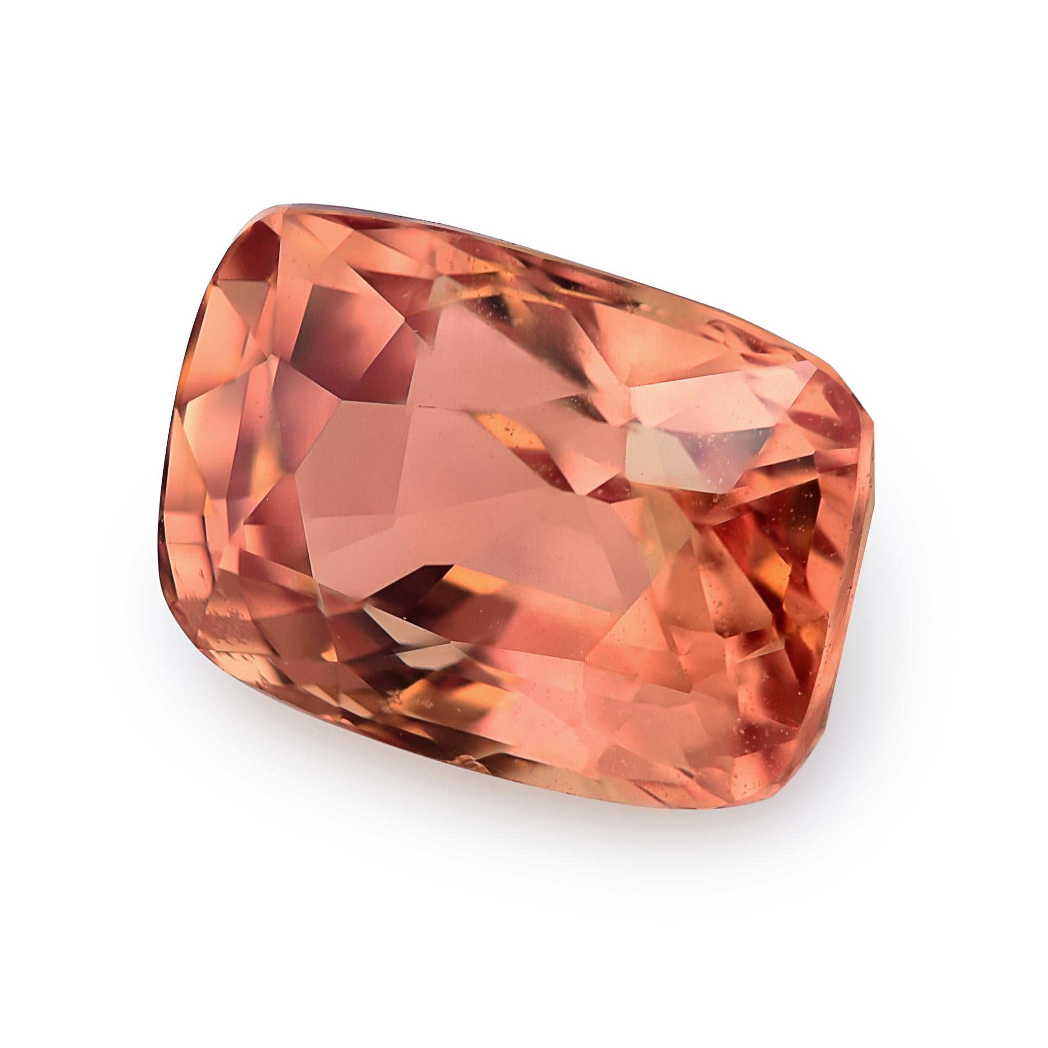 Taglio misto Zaffiro Padparadscha rosa-arancio naturale da 3,07 carati con rapporto GRS in vendita