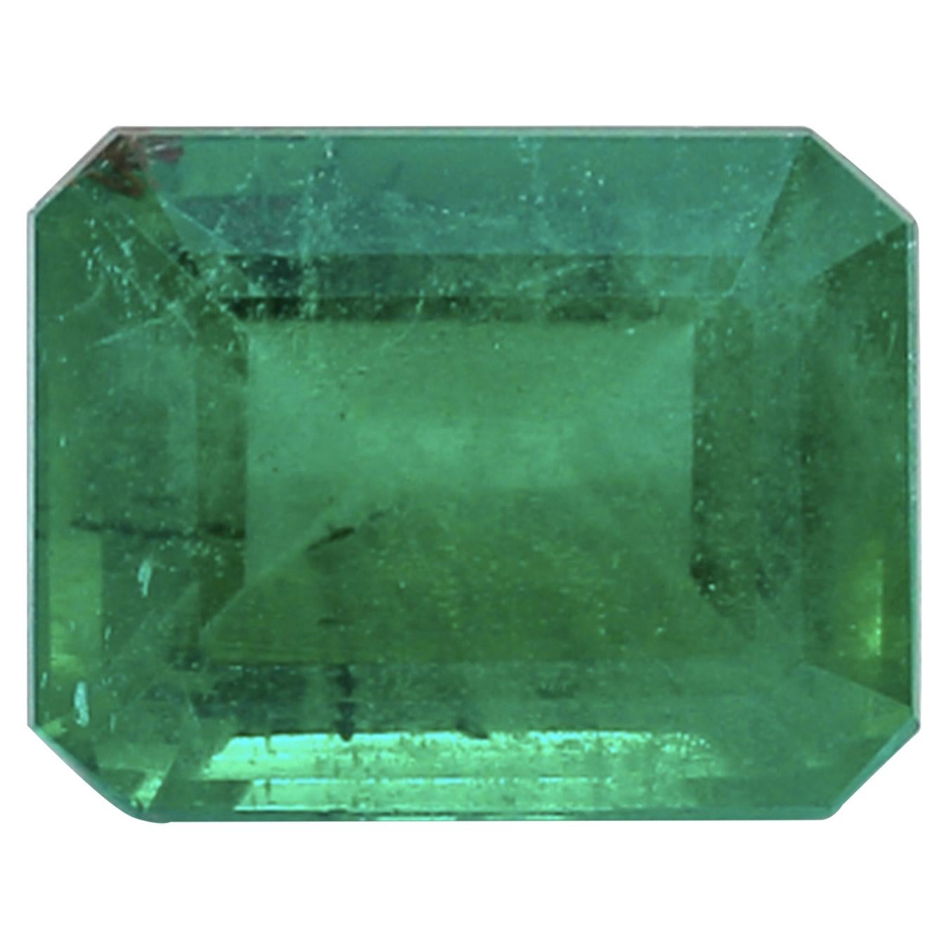 GRS Certified 3.83 Carat Emerald Cut Emerald For Sale