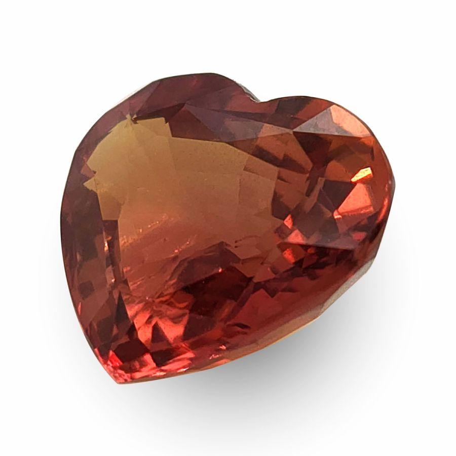 Mixed Cut GRS Certified 4.10 Carats Unheated Orange Sapphire For Sale