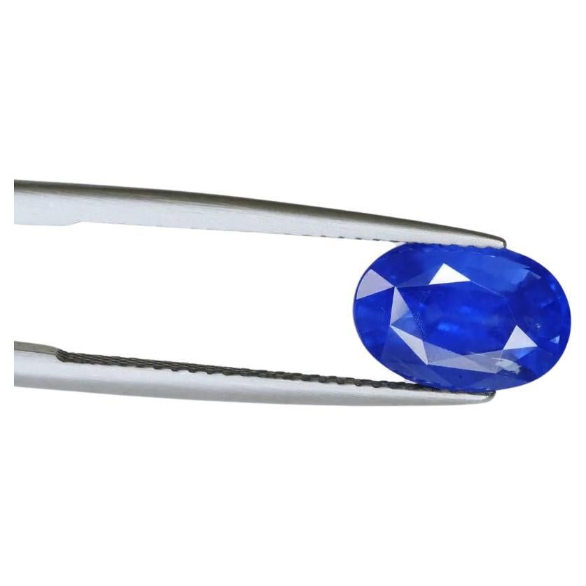GRS Certified 4.41ct Blue Sapphire Natural Gemstone For Sale