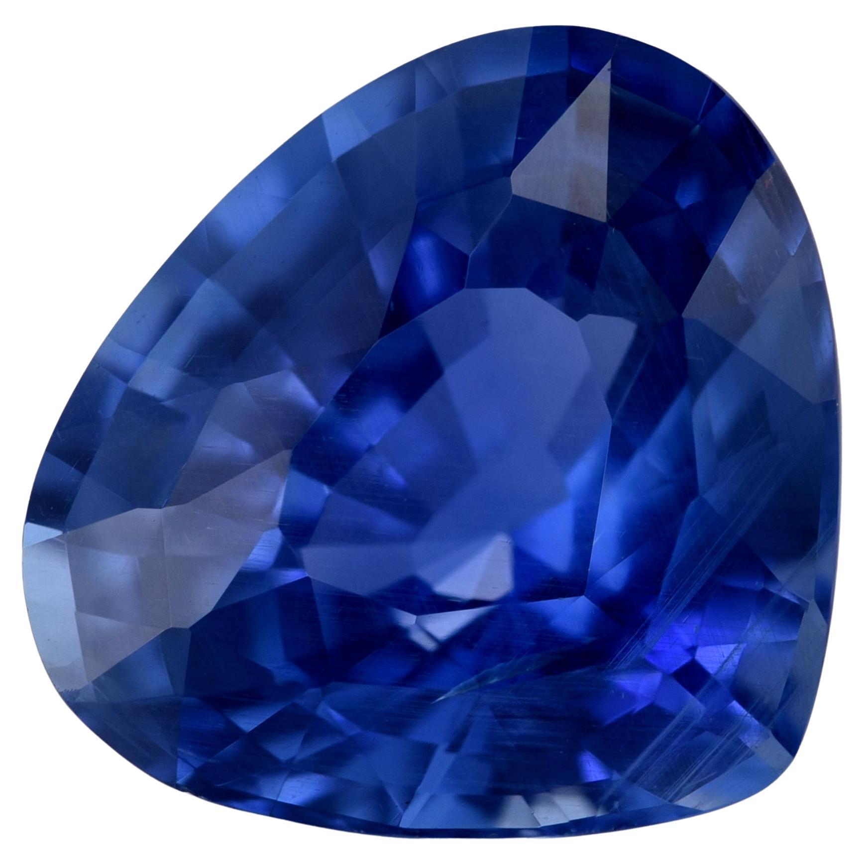 GRS Certified 4.78 Carats Blue Sapphire For Sale