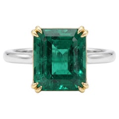 GRS Certified 5 Carat Emerald Made-to-Order Ring