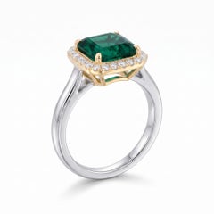 GRS Certified 5 Carat Emerald Ring Made-to-Order