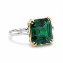 GRS Certified 5 Carat Emerald Ring Made-to-Order