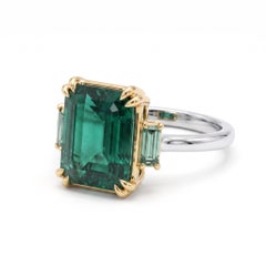 GRS Certified 5 Carat Emerald Ring Made-to-Order