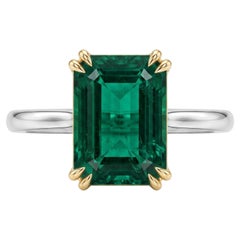 GRS Certified 5 Carat Emerald Ring Made-to-Order