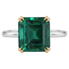 GRS Certified 5 Carat Emerald Ring Made-to-Order