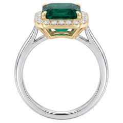 GRS Certified 5 Carat Emerald Ring Made-to-Order