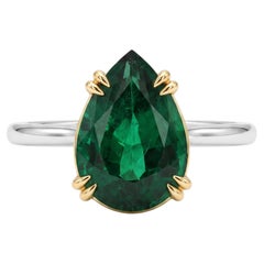 GRS Certified 5 Carat Emerald Ring Made-to-Order