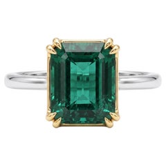 GRS Certified 5 Carat Emerald Ring Made-to-Order