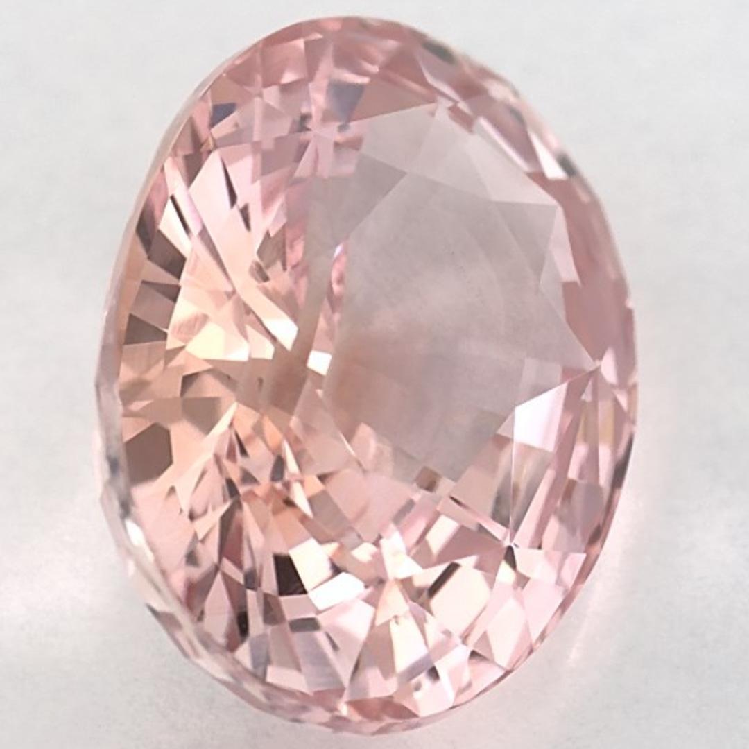 Taille ovale 5.13 Ct Pink Sapphire Oval Loose Gemstone (pierre précieuse en vrac) en vente