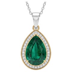 GRS Certified 5.5 Carat Emerald Pendant Made-to-Order