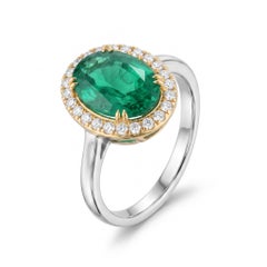 GRS Certified 5.57 Carat Emerald Ring Made-to-Order