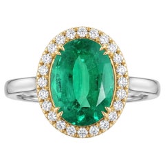 GRS Certified 5.57 Carat Emerald Ring Made-to-Order