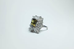 5.84 Carat Demantoid Garnet "Ballerina Ring"